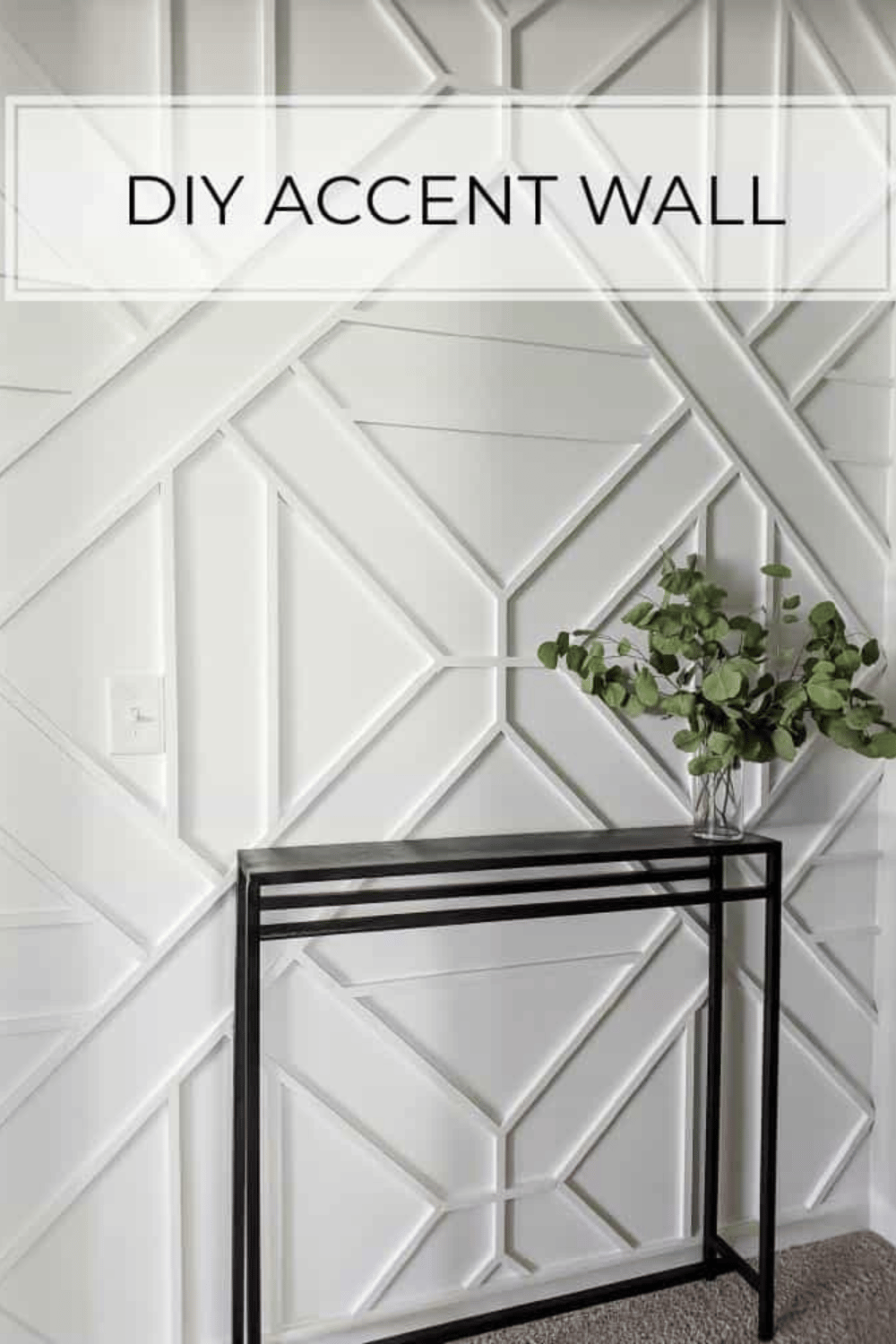 How to Build a White Wood Trim Accent Wall