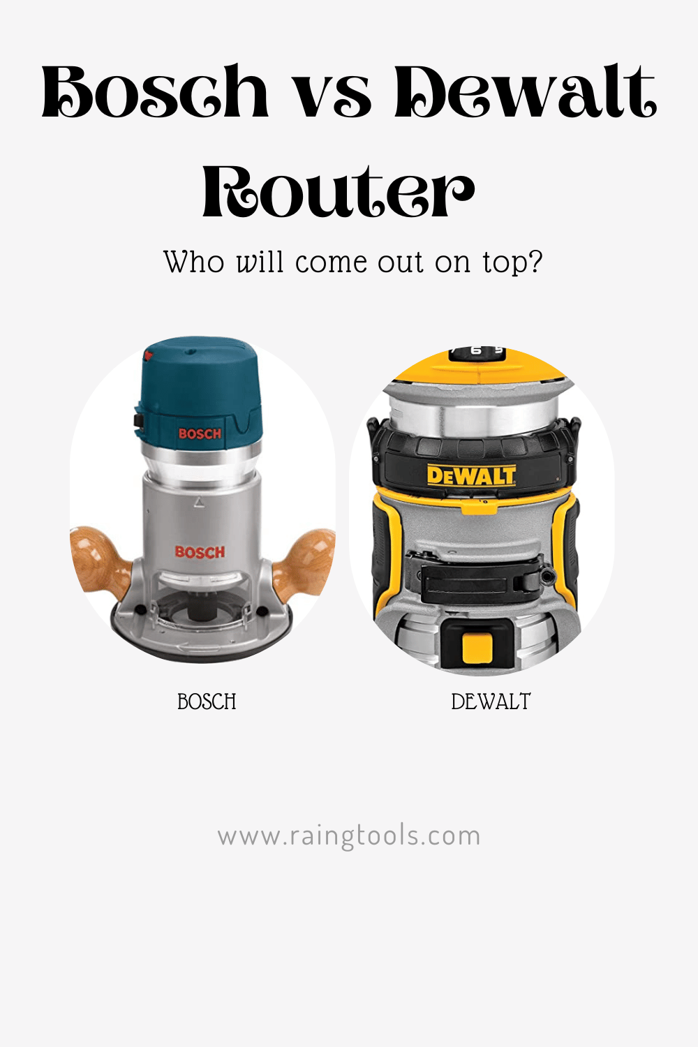 Bosch vs Dewalt Router Comparison: Who will come out on top?